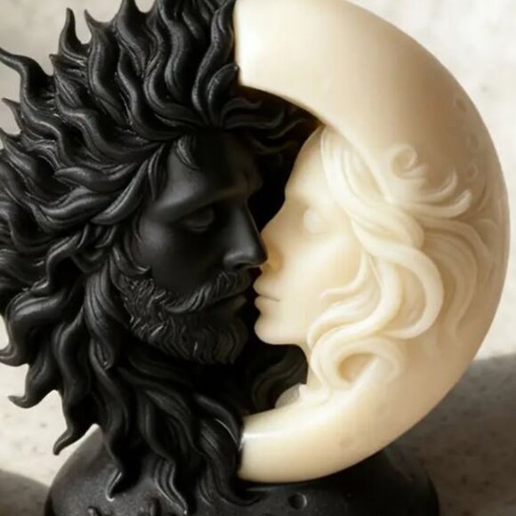 Opposites Attract Manifestation Candle - Picture 1 of 3